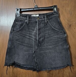 We The Free Black Jean Skirt